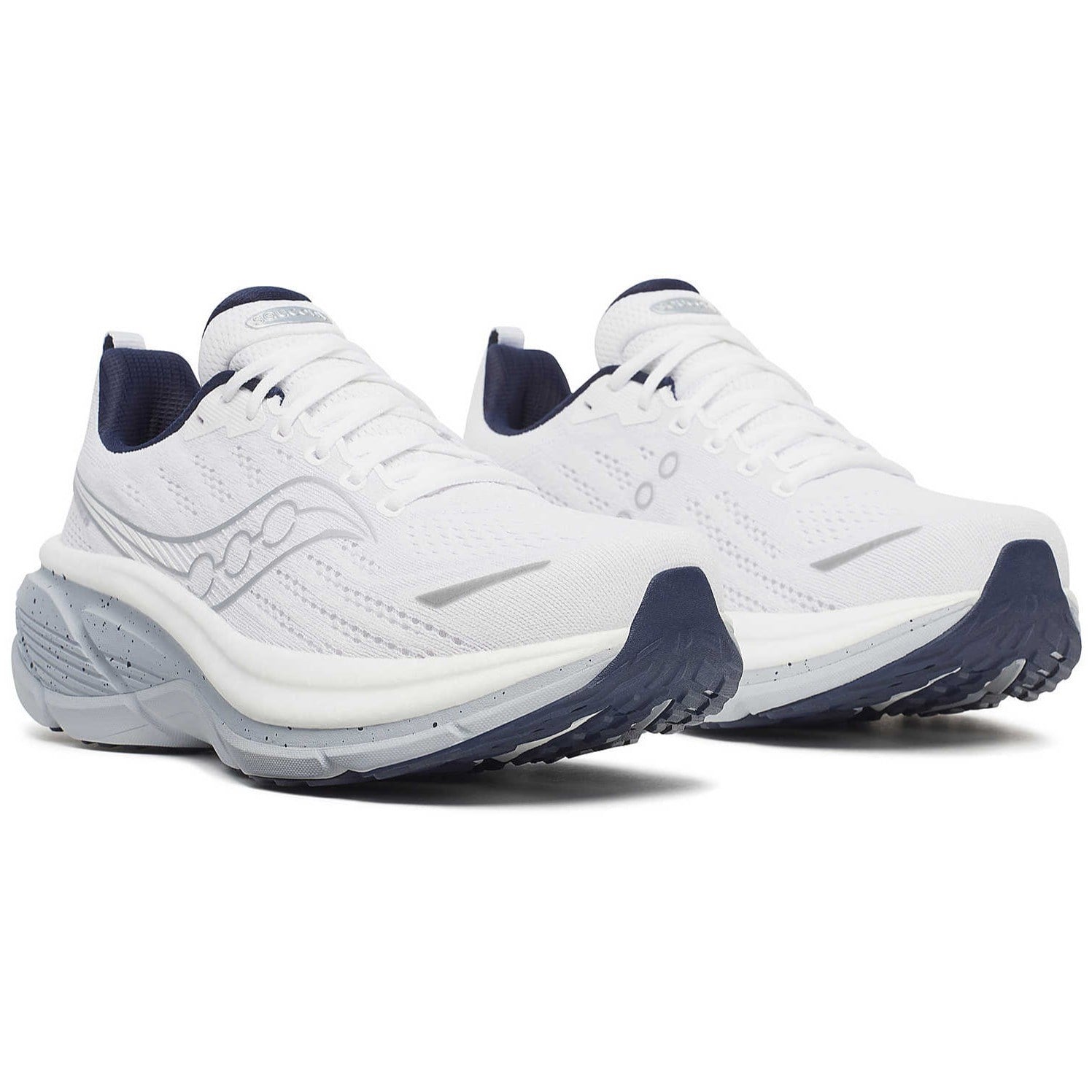 Saucony Hurricane 25 - Mens Running Shoes - White/Navy
