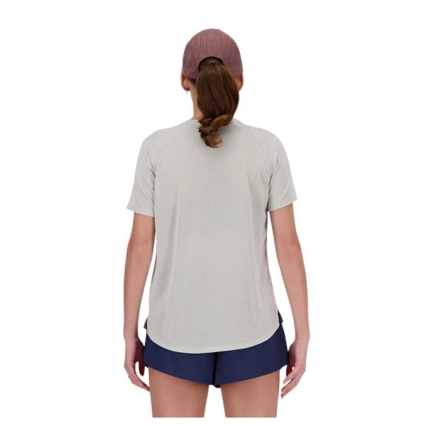 New Balance Athletics Womens Running T-Shirt - Ash Heather