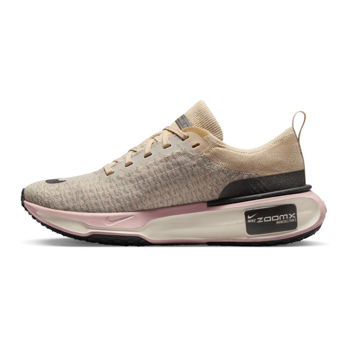 Nike ZoomX Invincible Run Flyknit 3 - Womens Running Shoes - Sanddrift/Anthracite/Pink Oxford