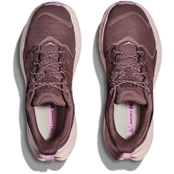 Hoka Anacapa 2 Low GTX - Womens Hiking Shoes - Smoky Quartz/Cosmic Pearl