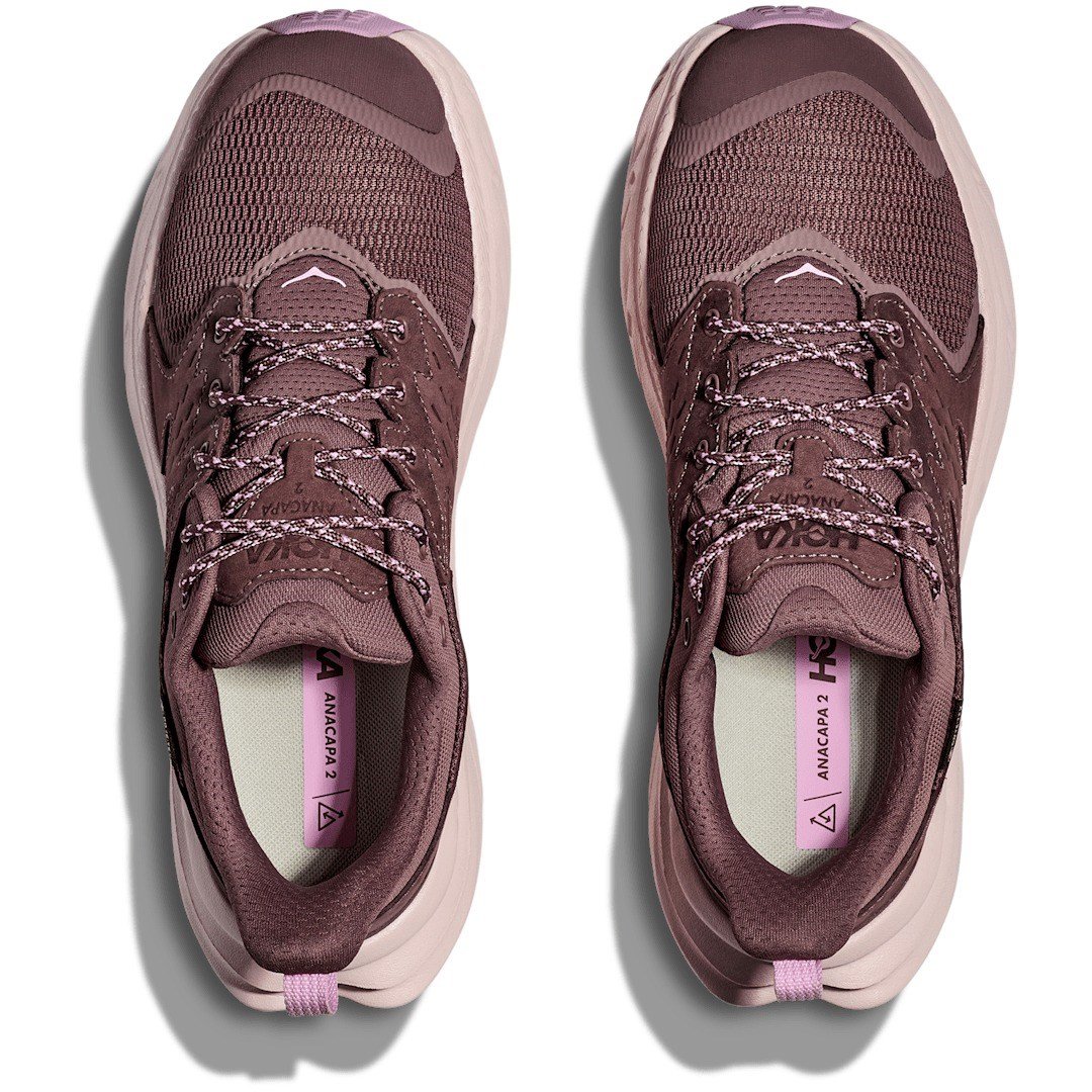Hoka Anacapa 2 Low GTX - Womens Hiking Shoes - Smoky Quartz/Cosmic Pearl
