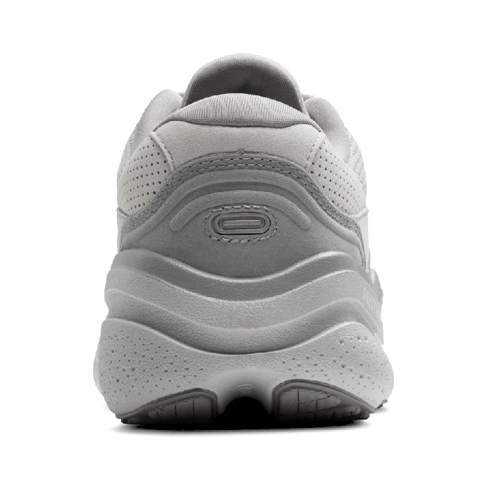 Brooks Ghost Max 2 Suede - Womens Walking Shoes - Oyster/Alloy/Antarctica