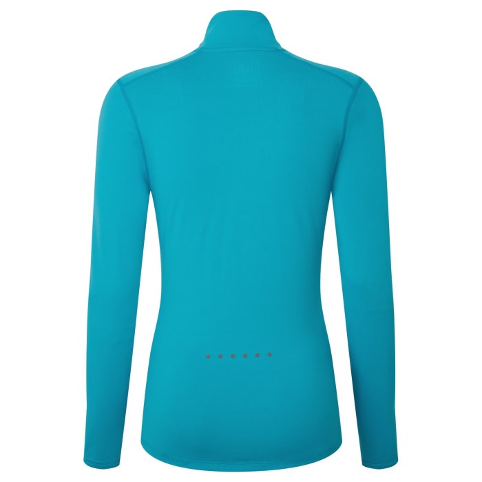 Ronhill Tech 1/2 Zip Womens Thermal Running Top - Azure / Bright White