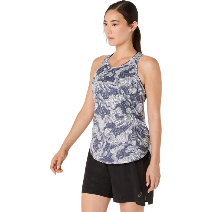 Asics FujiTrail Womens Running Tank - Cream