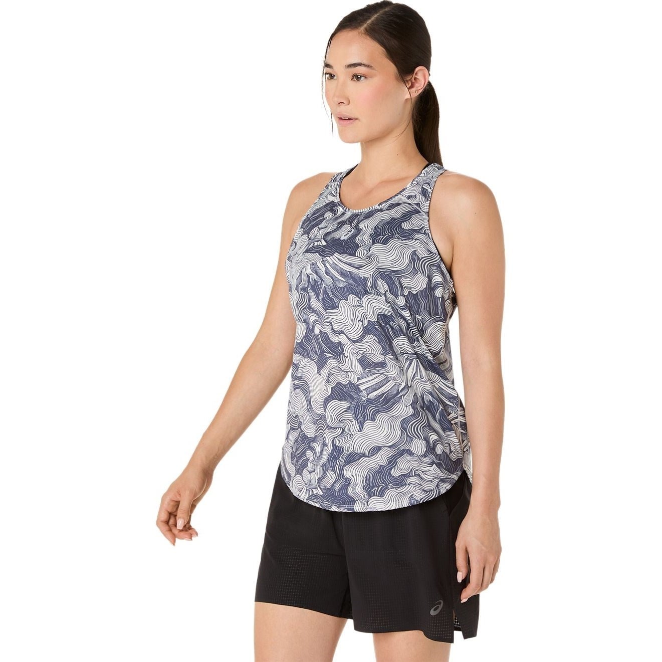 Asics FujiTrail Womens Running Tank - Cream