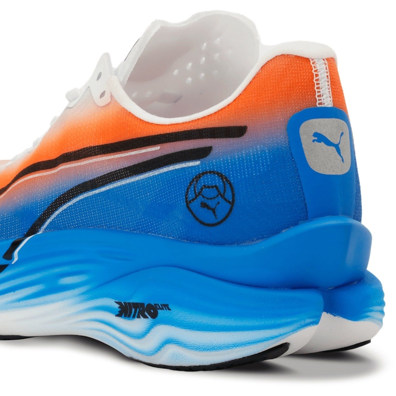 Puma Deviate Nitro Elite 3 Ekiden - Womens Running Shoes - Puma White/Heat Fire/Puma Black