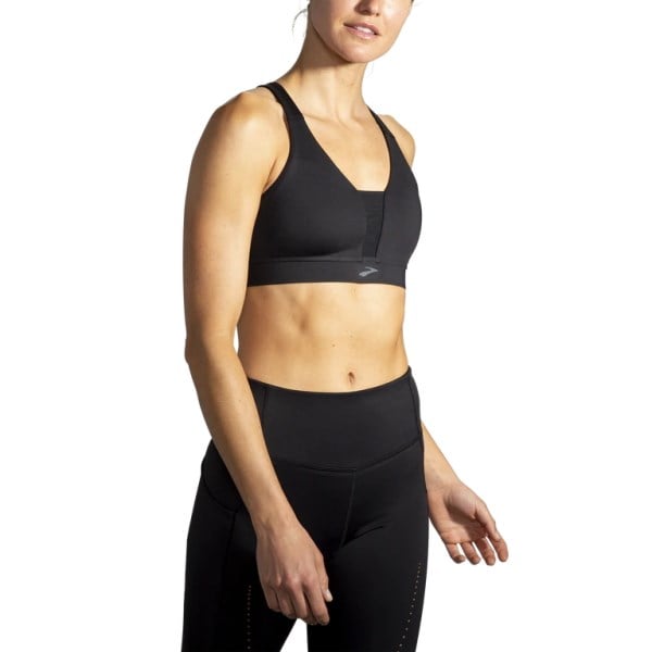 Brooks Drive Plunge Womens Running Bra - Black