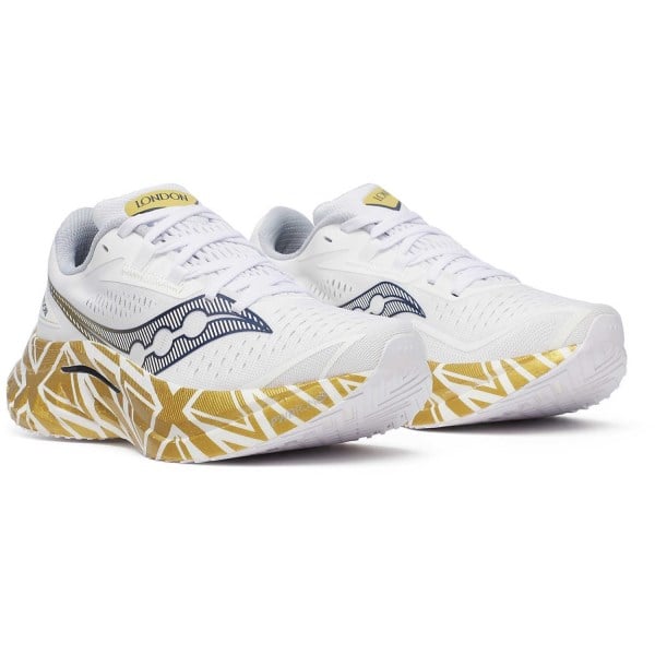 Saucony Endorphin Speed 4 London - Womens Running Shoes - White/Gold
