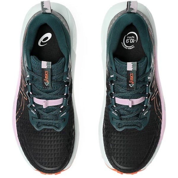 Asics Gel Trabuco 13 - Womens Trail Running Shoes - Black/Nova Orange