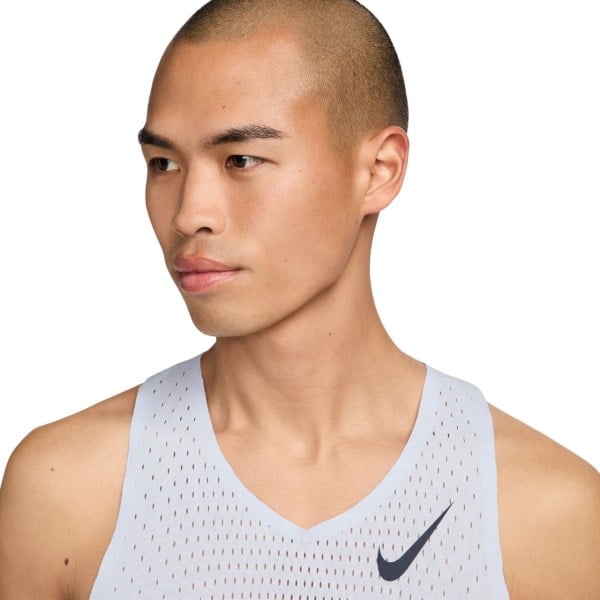 Nike Aeroswift Dri-Fit ADV Mens Running Singlet - Football Grey/Dark Obsidian
