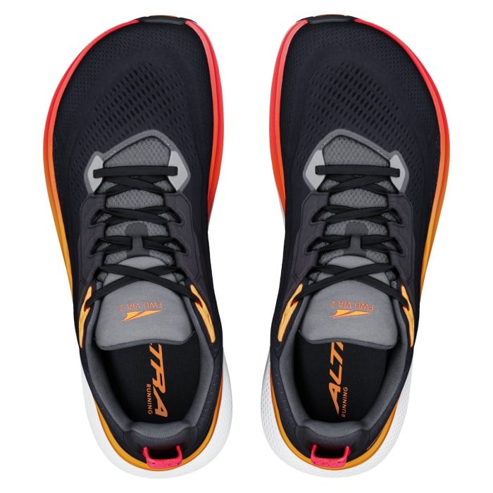 Altra FWD Via 2 - Mens Running Shoes - Black/Orange Pop/Fiery Coral - image 4