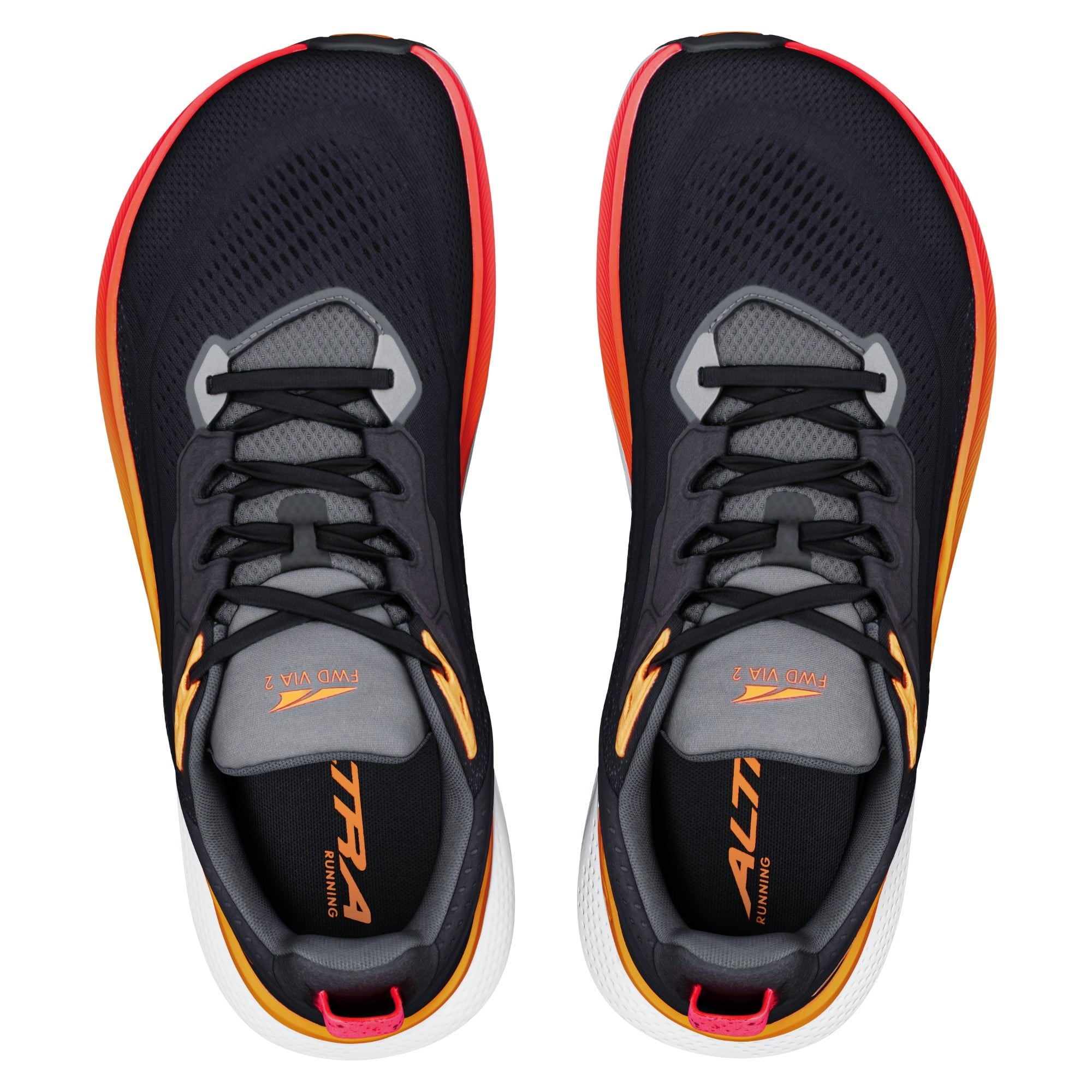 Altra FWD Via 2 - Mens Running Shoes - Black/Orange Pop/Fiery Coral - image 4