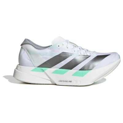 adidas Adizero Adios Pro 4 - Womens Racing Shoes - Cloud White/Iron Metallic/Pulse Mint