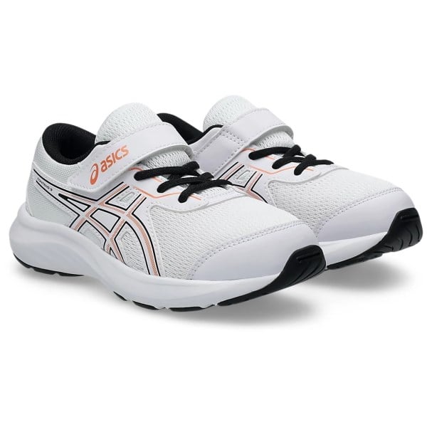 Asics Contend 9 PS - Kids Running Shoes - White/Mojave