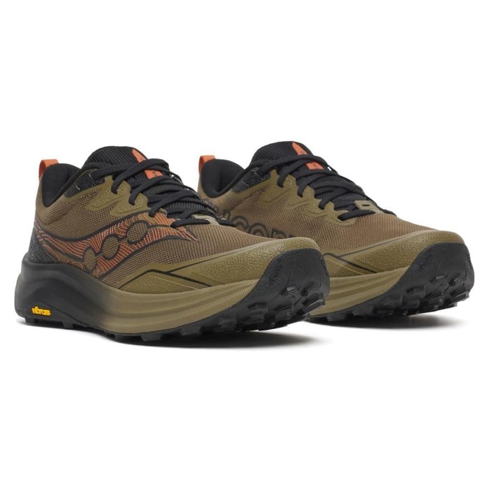 Saucony Peregrine 16 - Mens Trail Running Shoes - Field/Black - image 2