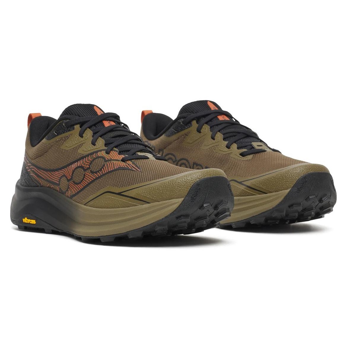Saucony Peregrine 16 - Mens Trail Running Shoes - Field/Black - image 2