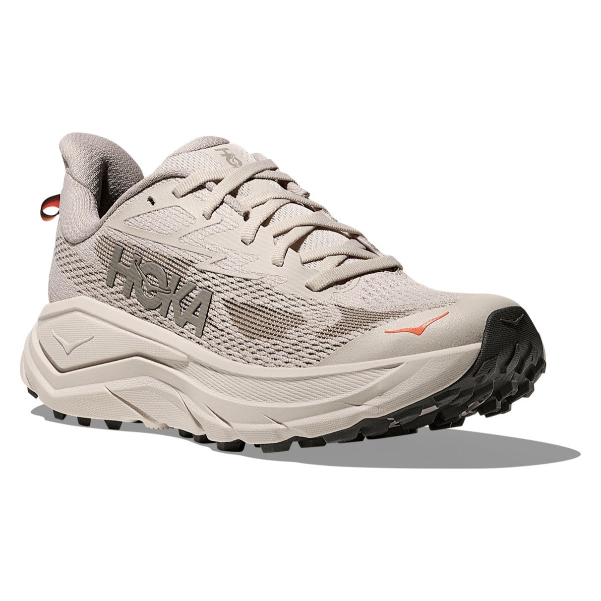 Hoka Challenger 8 - Womens Trail Running Shoes - Stucco/Asphalt Grey