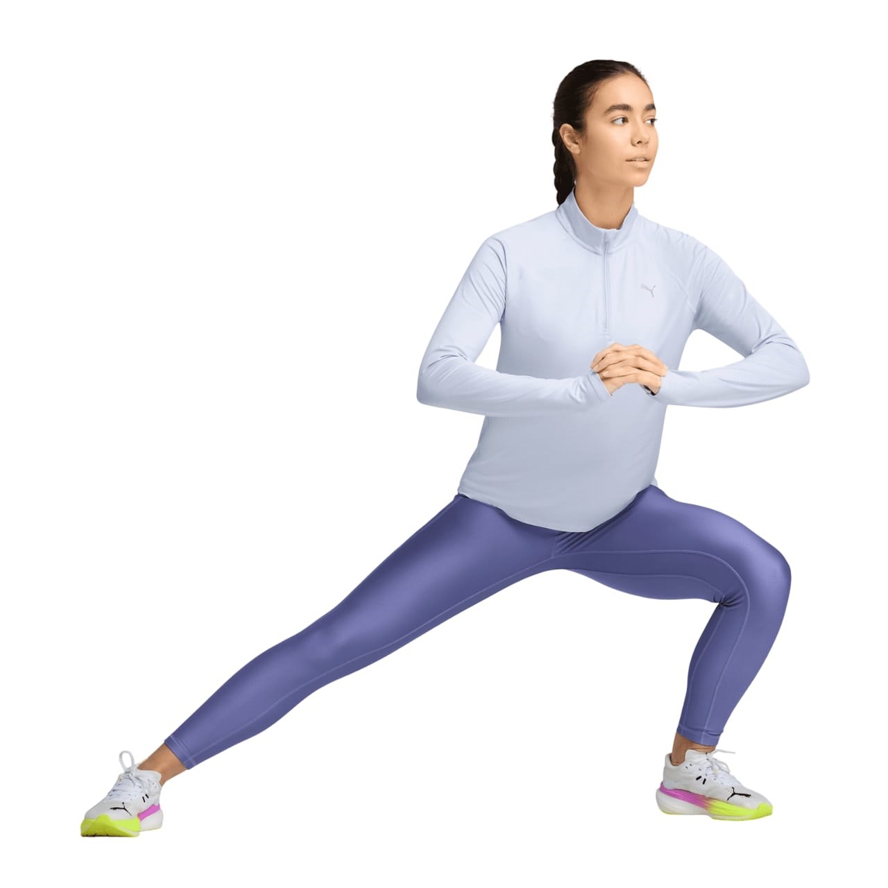 Puma Run Velocity Womens Quarter Zip - Weather Heather