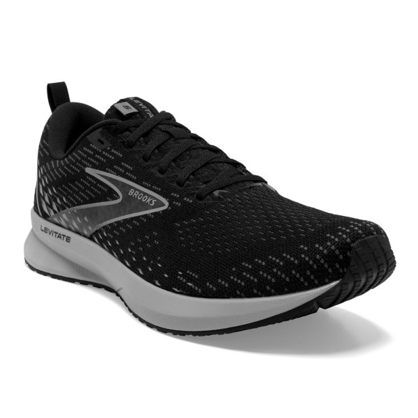 Brooks Levitate 5 - Mens Running Shoes - Black/Ebony/Grey