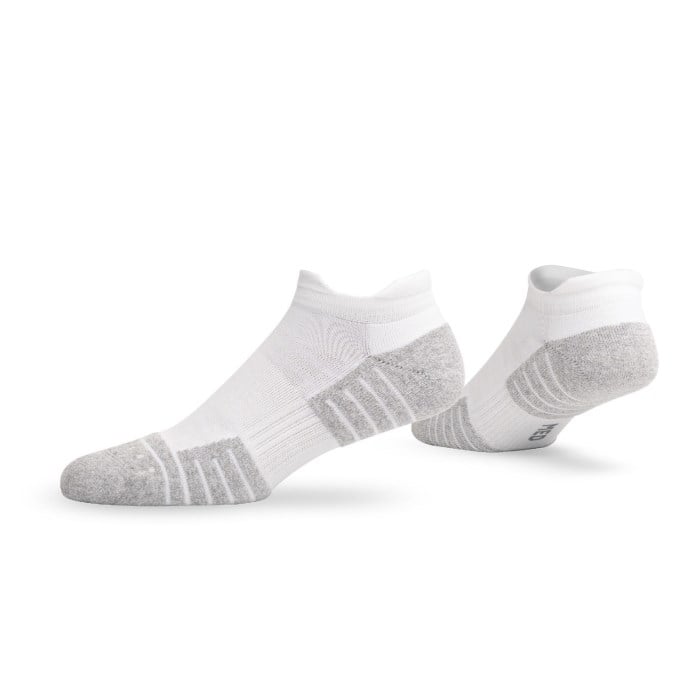 Lightfeet Performance Mini Unisex Running Socks - White