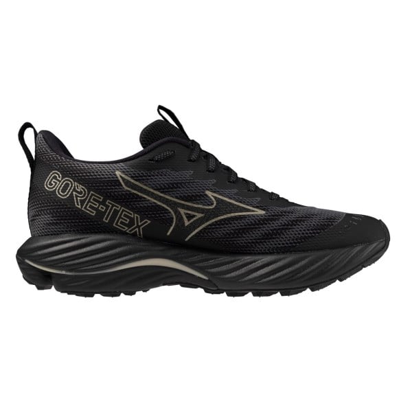 Mizuno Wave Rider GTX 2 - Womens Trail Running Shoes - Iron Gate/GE Gold/Black