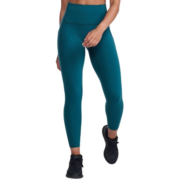 2XU Form Stash Hi-Rise Womens Compression Tights - Deep Jade/Deep Jade