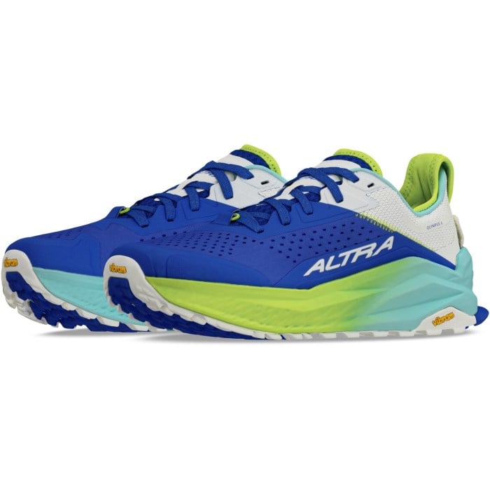 Altra Olympus 6 - Mens Trail Running Shoes - Blue/Lime