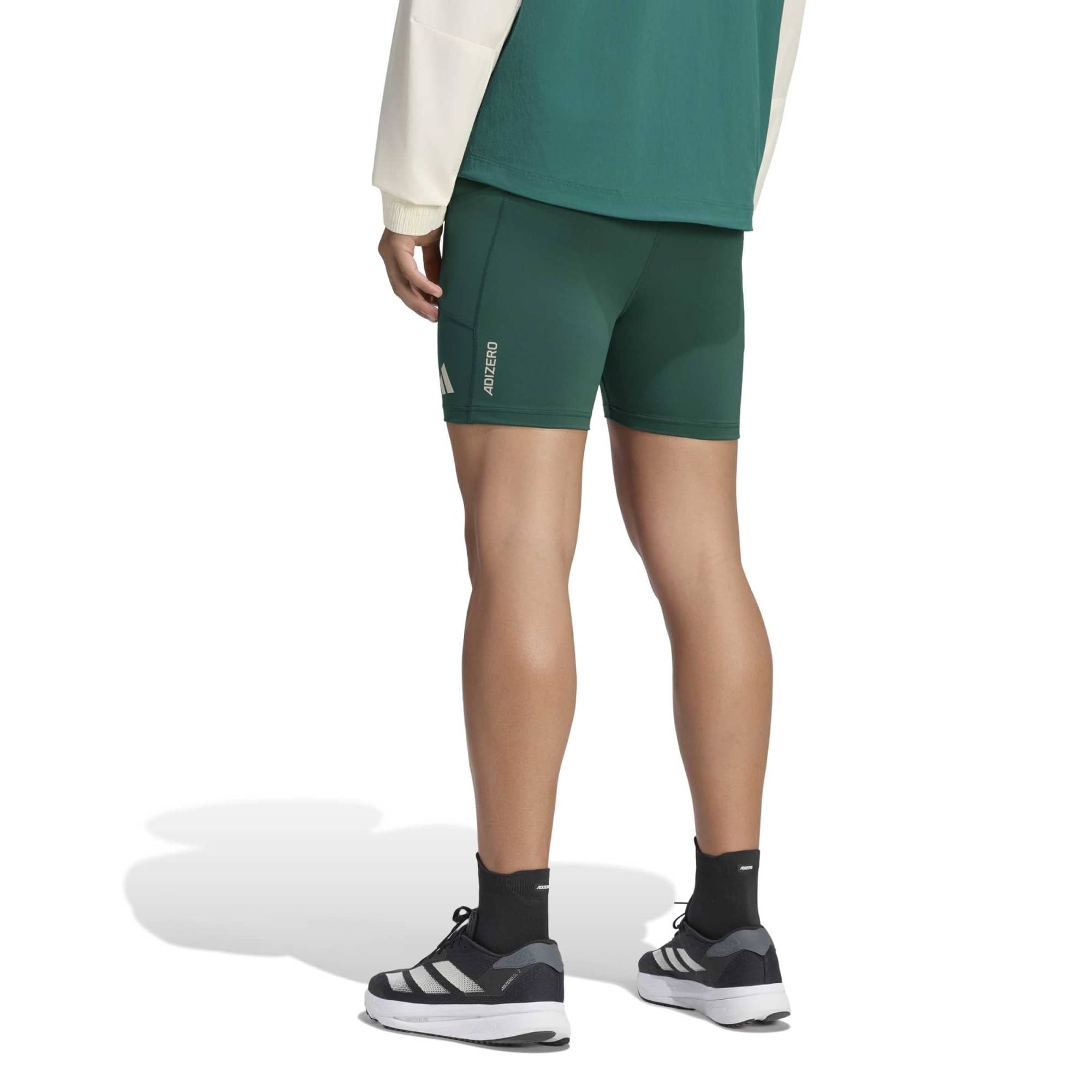 adidas Adizero NYC Mens Running Short Tights - Collegiate Green - image 2