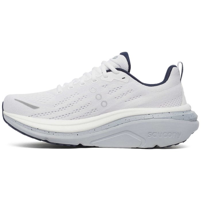 Saucony Hurricane 25 - Mens Running Shoes - White/Navy