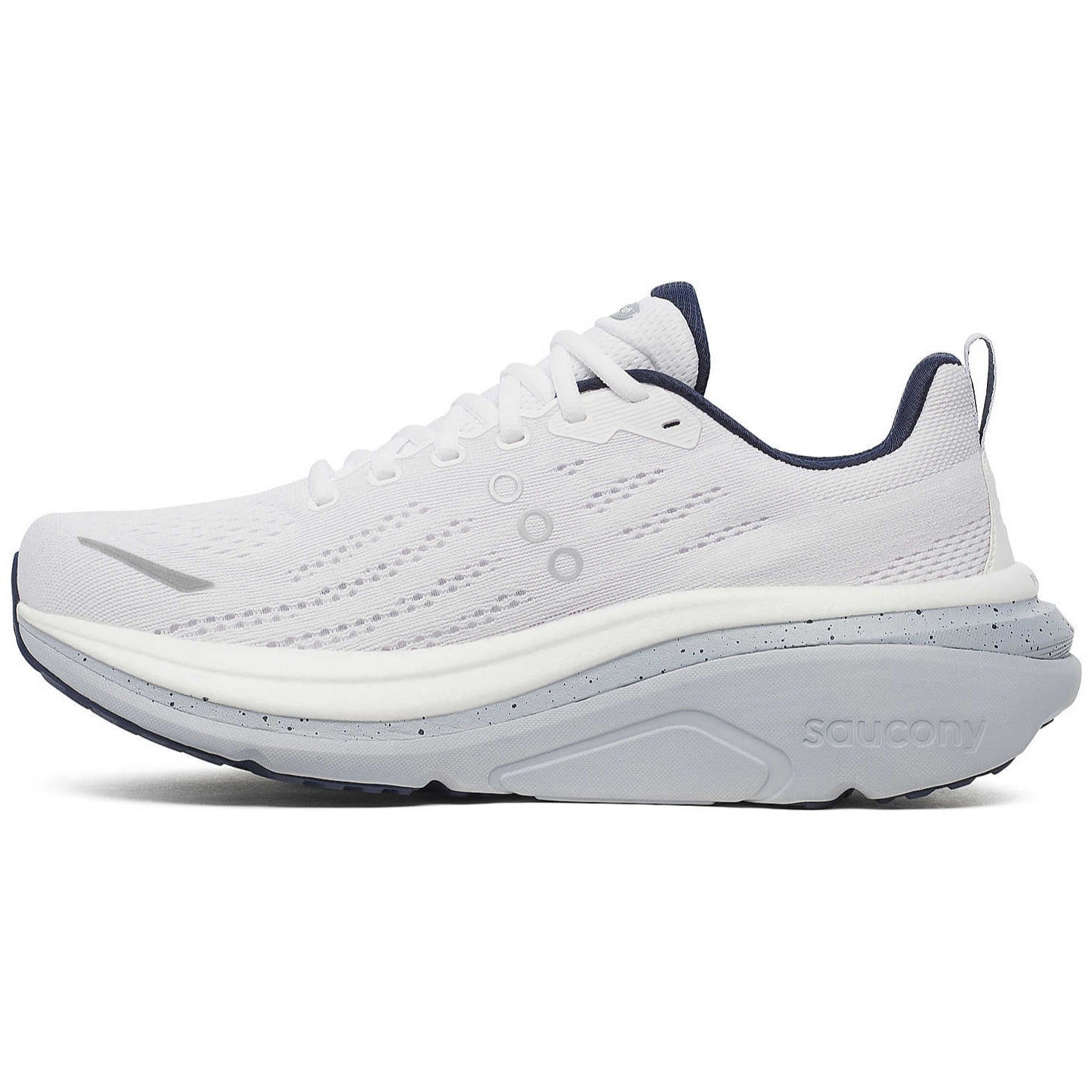 Saucony Hurricane 25 - Mens Running Shoes - White/Navy