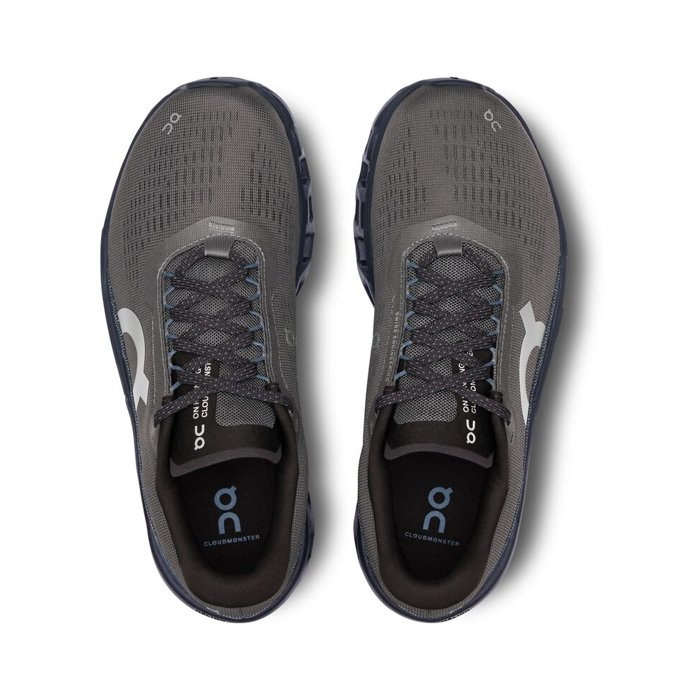 On Cloudmonster 2 - Womens Running Shoes - Asphalt/Iron