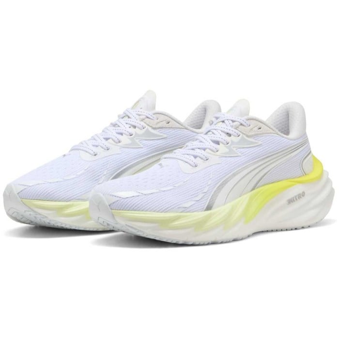 Puma Velocity Nitro 4 - Womens Running Shoes - Puma White/Apple Spritz