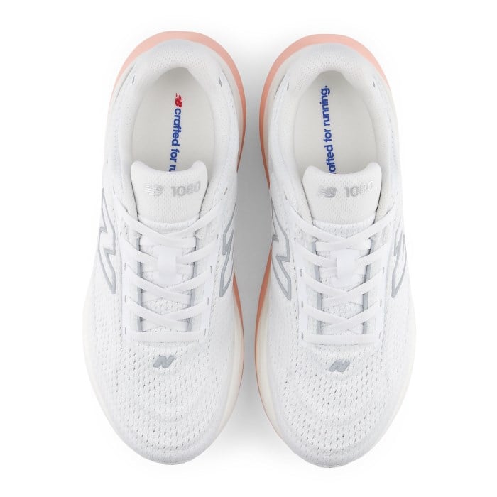 New Balance 1080v15 - Womens Running Shoes - White/Pink Lemonade - image 4