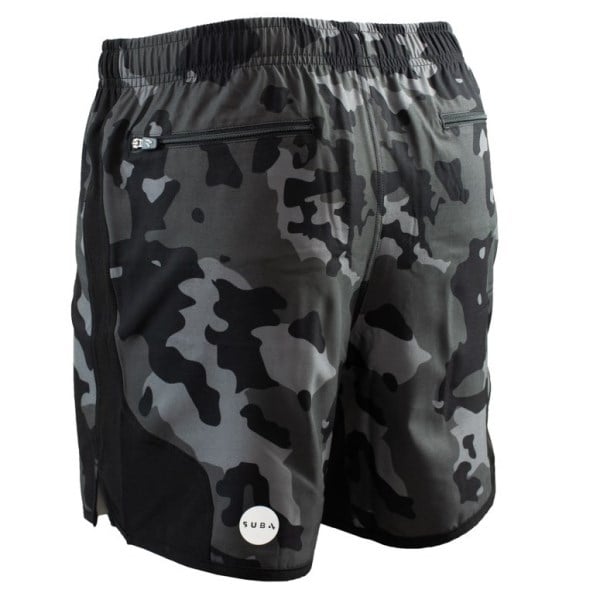 Sub4 5 Inch Run Mens Trail Shorts - Camo Black
