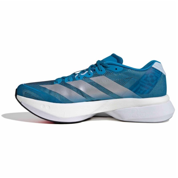 adidas Adizero Boston 13 - Mens Running Shoes - Solar Blue/Silver Metallic/Dark Solar Blue