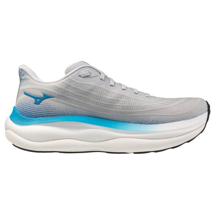 Mizuno Wave Sky 9 - Mens Running Shoes - Cloudscape/Blue Jewel/Lava Orange - image 2