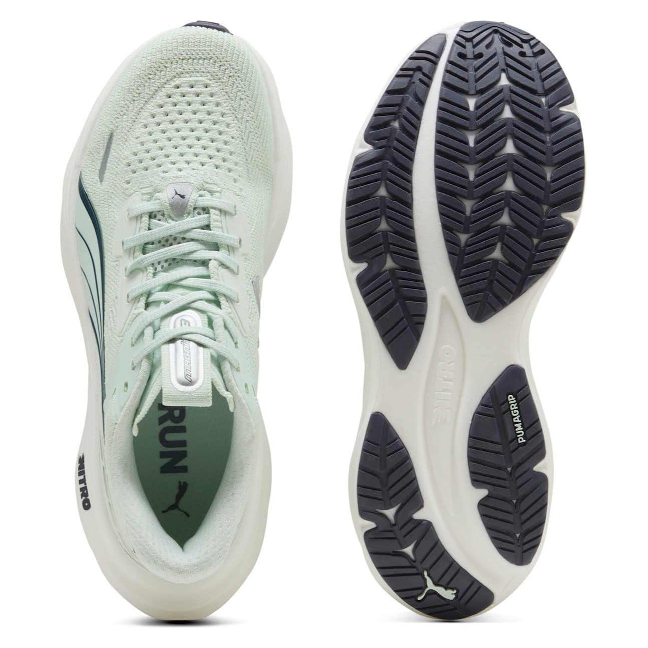 Puma Magnify Nitro 3 - Womens Running Shoes - Sage Glow/Inky Depths - image 3