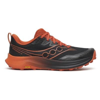 Saucony Peregrine 16 - Mens Trail Running Shoes - Black/Rust