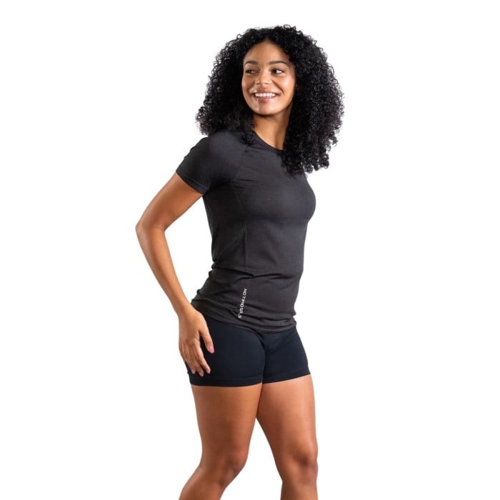No Timid Souls GLIDE360 Womens Short Sleeve Top - New Black