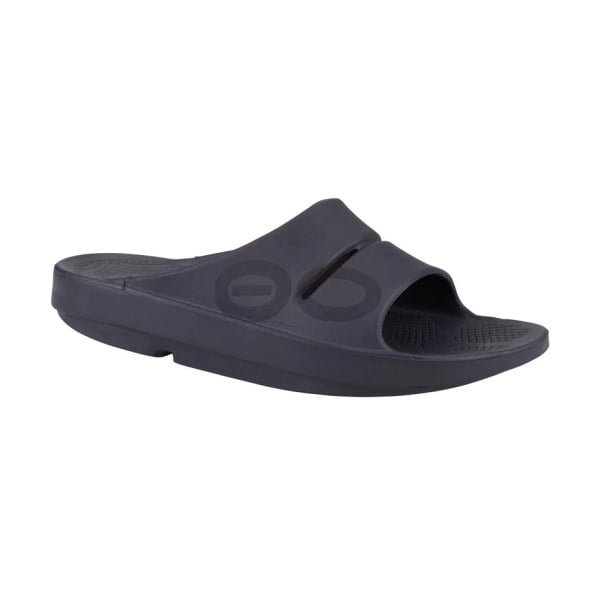 OOFOS OOAHH Sport - Unisex Recovery Slides - Matte Black