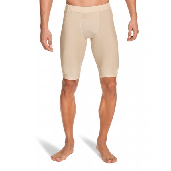 Skins A400 Mens Compression Half Tights - Beige
