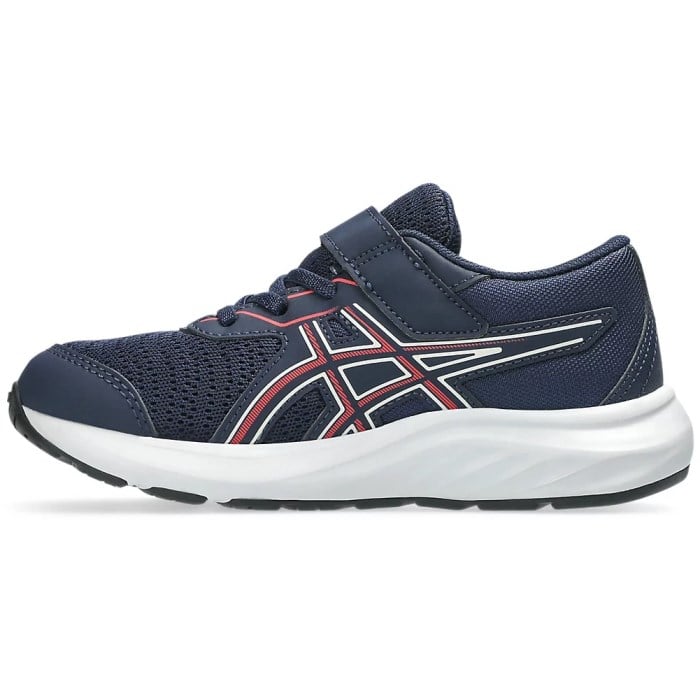 Asics Contend 9 PS - Kids Running Shoes - Midnight/Flash Red