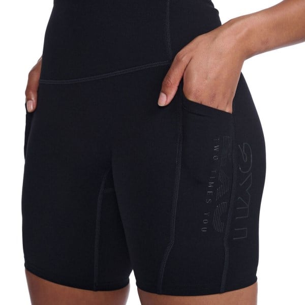 2XU Form Stash Hi-Rise Womens Compression Bike Shorts - Double Black