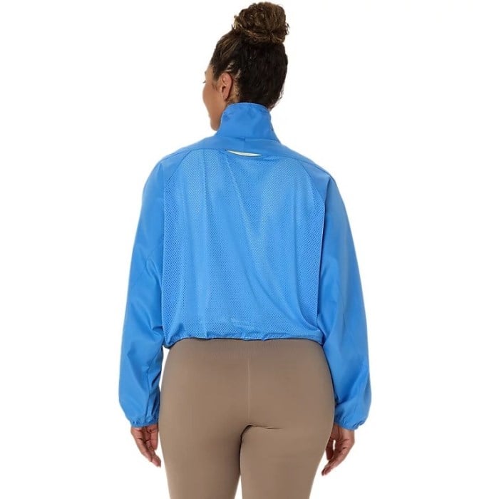 Asics Nagino Actibreeze Womens Running Short Jacket - Blue Coast