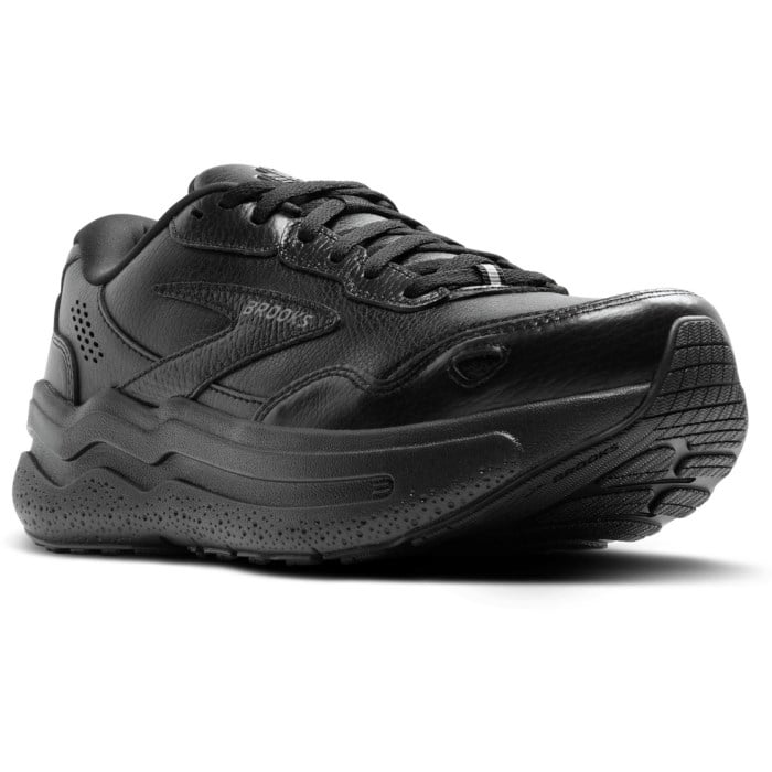Brooks Ghost Max 2 Leather - Mens Running Shoes - Black/Black