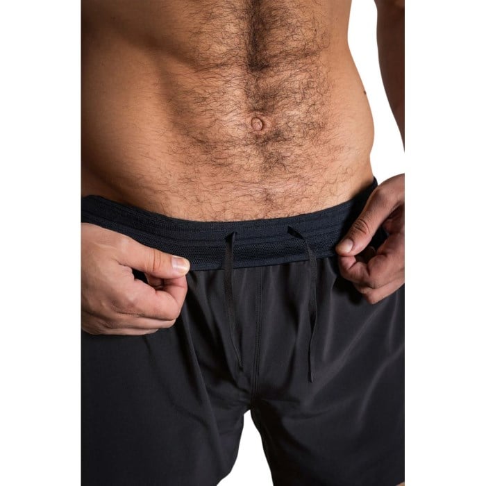 No Timid Souls FlowDRY Mens 5 Inch Lined Shorts - New Black