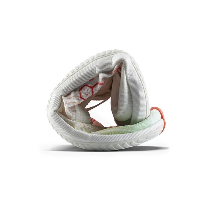 Vivobarefoot Primus Flow - Mens Running Shoes - Bright White/Neon Orange