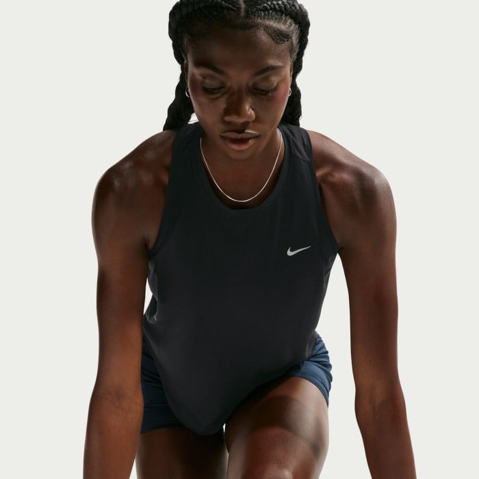 Nike Swift Dri-FIT Womens Running Tank Top - Black/Reflective Silver - image 4