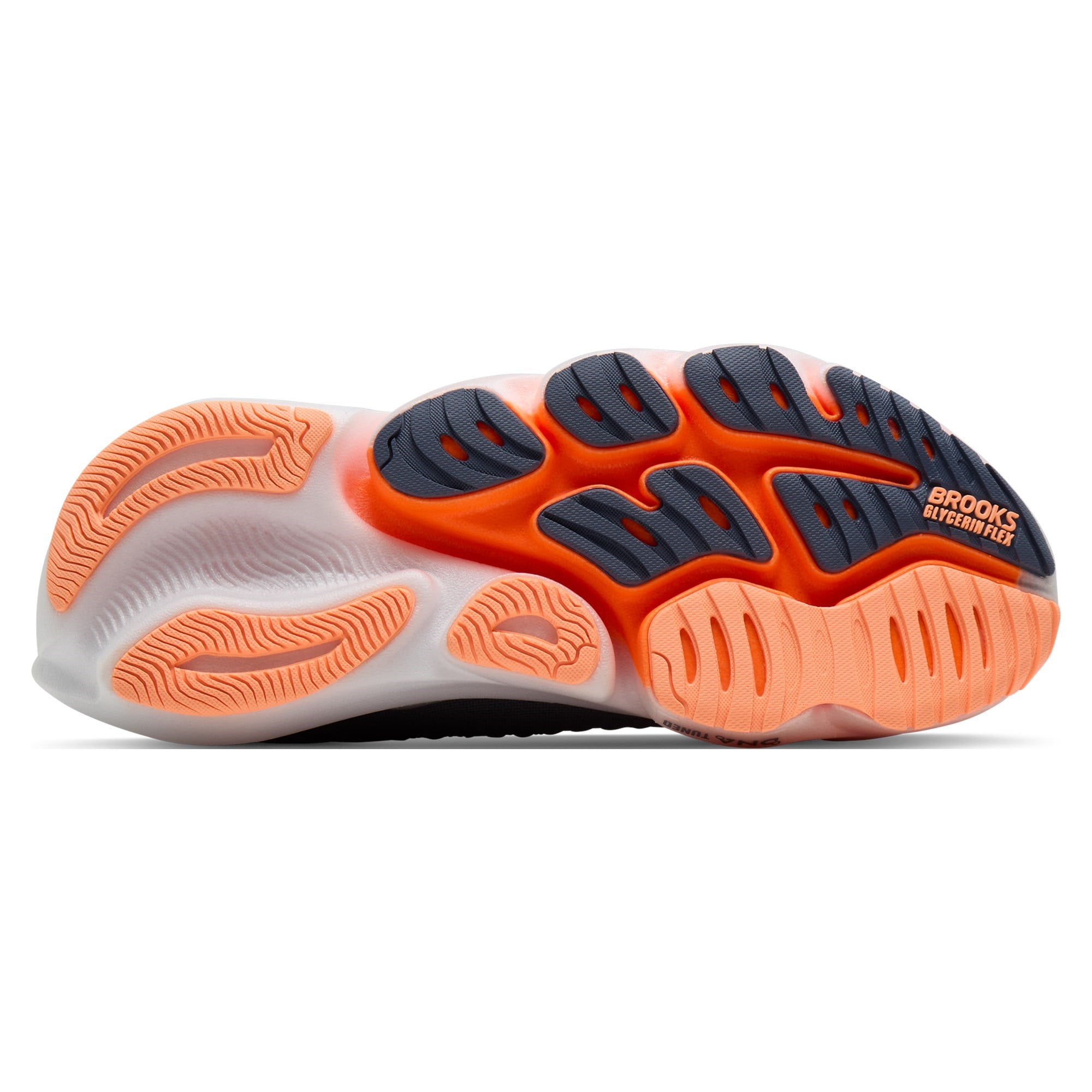 Brooks Glycerin Flex - Womens Running Shoes - Grey/Peach/Orange - image 6