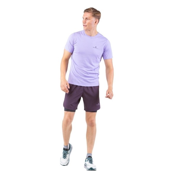 Ronhill Core Mens Short Sleeve Running T-Shirt - Ultraviolet / Imperial
